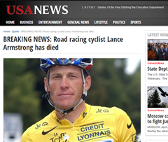 Armstrong mrtev!? Blázniví Američané šokují svět