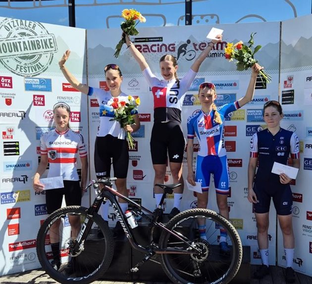 Bukovská bronzová v závodě Juniorské světové MTB série v Haimingu, Bažant čtvrtý!