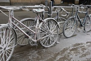 Novoroční vyjížďka brněnských cyklistů