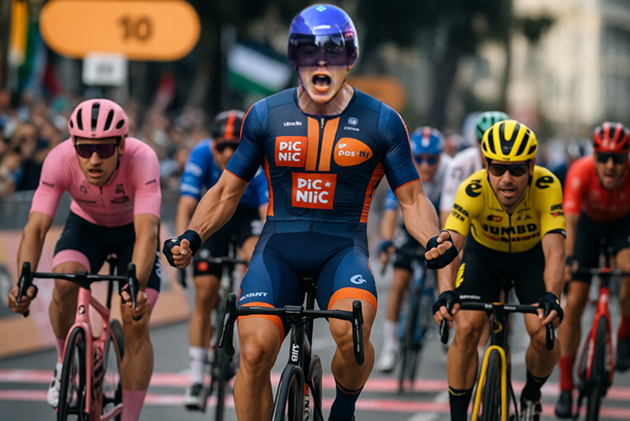 Van Uden vítězí ve 4. etapě Giro d’Italia 2024 po skvělém sprintu v Lecce