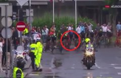 Italského cyklistu zachránila parádně zvládnutá technika