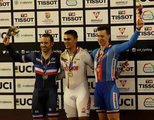 Bábek třetí v keirinu na SP v Cali