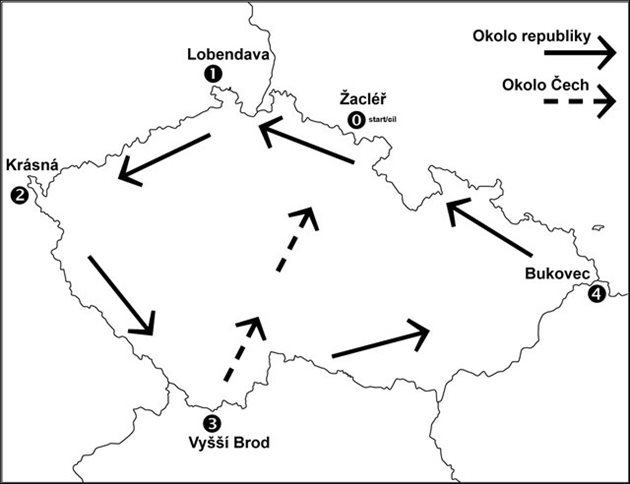 Letos poprvé Okolo republiky nebo Okolo Čech