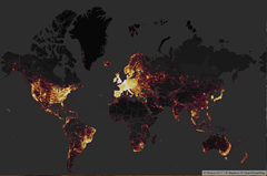 Aplikace Strava přidala 1 miliardu aktivit na Global Heatmap
